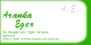 aranka eger business card